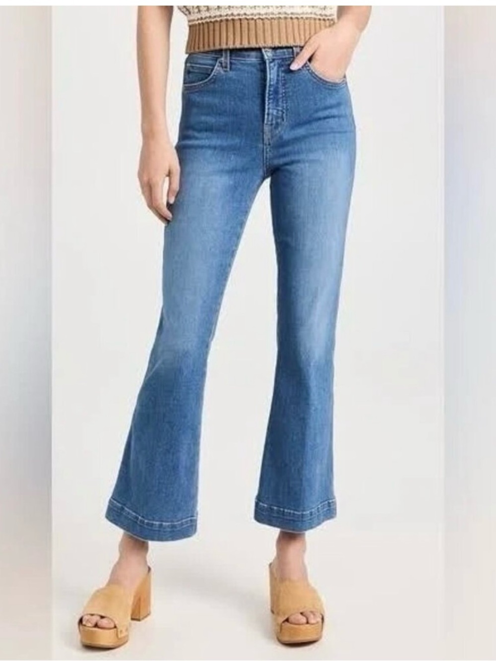Veronica Beard Carson Ankle Flare High Rise Jeans Enough Said Size 27